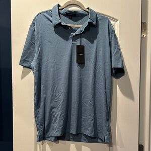 NWT! westzeroone Men's Blue Polo Shirt